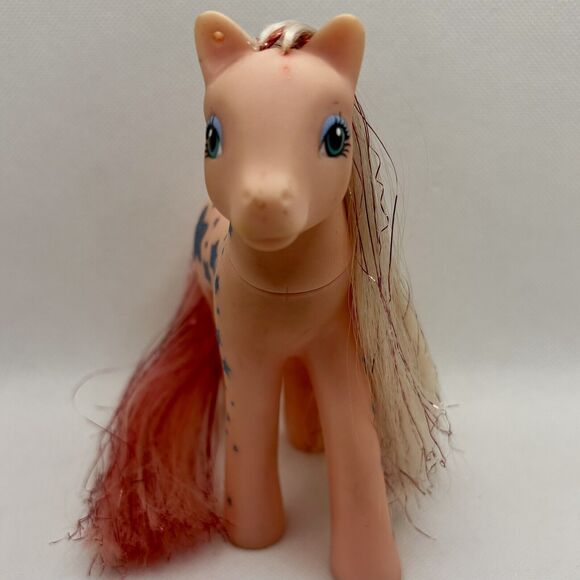 My Little Pony MLP G1 Glittery Sweetheart Sister Sunblossom 1988 GSS TAF Hasbro - Picture 2 of 6